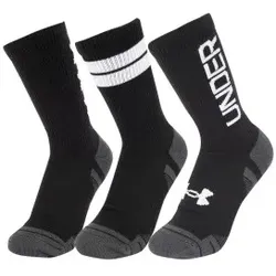 Under Armour 3P Performance Tech Nov Crew Socks Schwarz Polyester Large