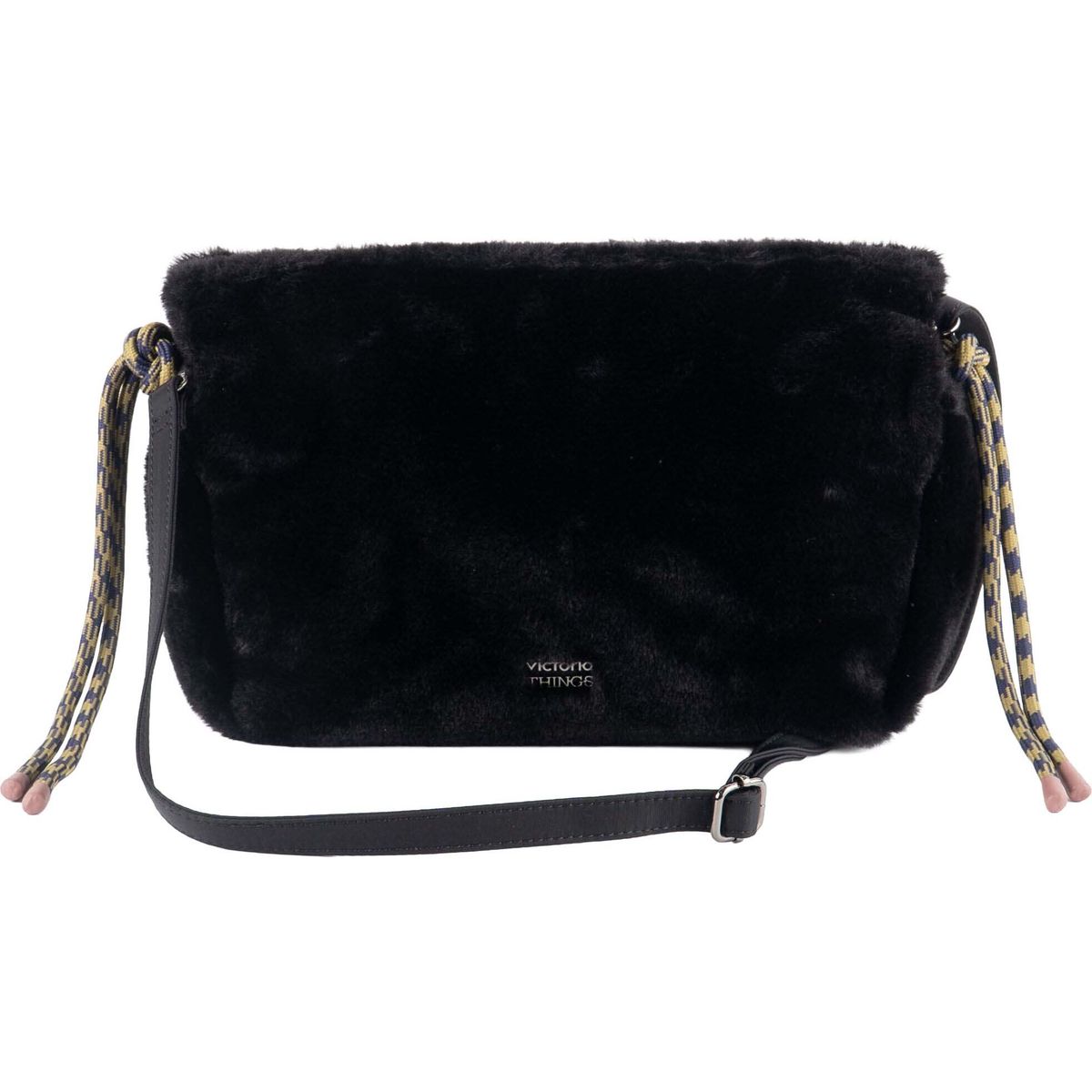 Victoria Bolso Bandolera Pelo Women negro (10) UN 9126003-10-UN