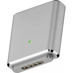 PowerGuard USB-C zu MagSafe 3 Adapter für MacBook Pro, Air, Schnittstellen Adapter, Silber