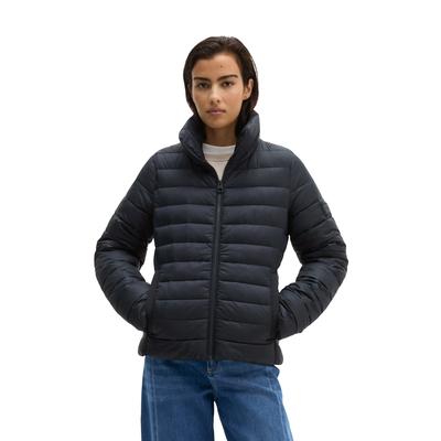 Outdoorjacke MARC O'POLO "mit recycelten Materialien", Damen, Gr. 32, schwarz (maritime blau), Obermaterial: 100% Polyamid, unifarben, slim fit, Jacken Outdoorjacke