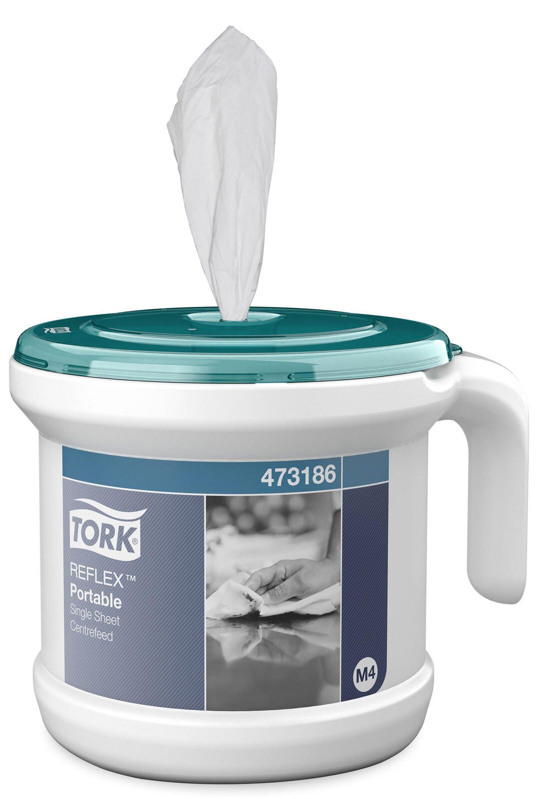 TORK Putztuchspender 1 Rolle türkis 473186