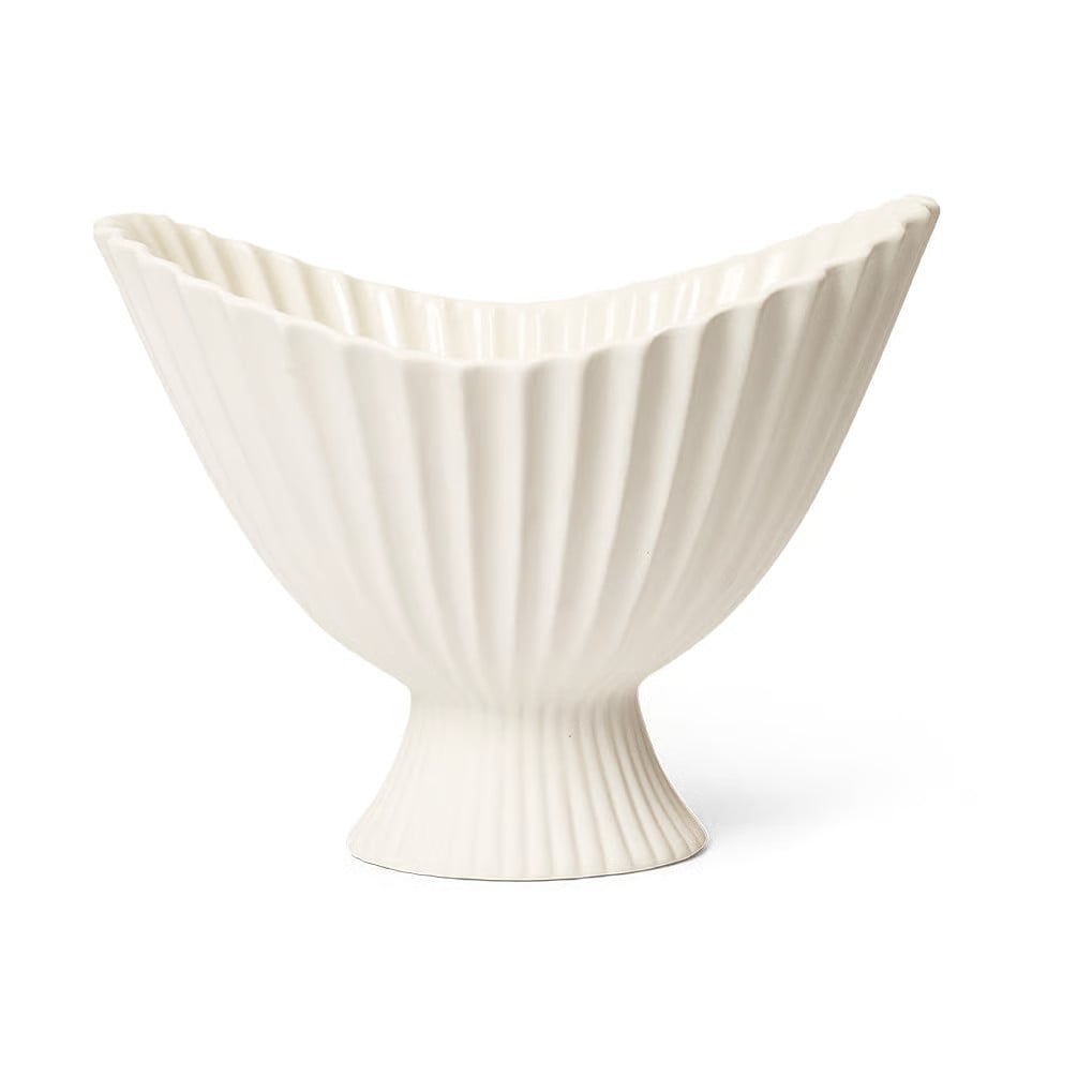 Ferm Living Fountain schaal, wit, keramiek, diameter: 28 cm