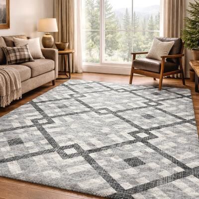 Addison Rugs Premium Washable Super Soft Geo Sinai Dream Shag Rug