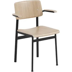 Muuto Loft Armlehnstuhl, eiche natur / schwarz
