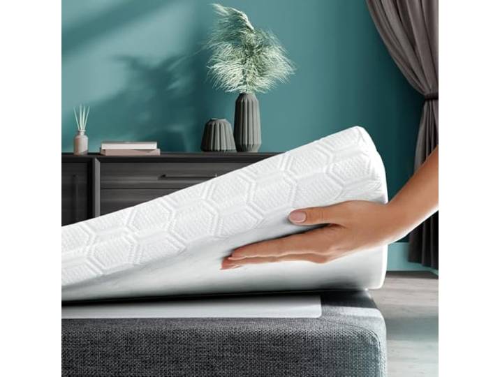 Wendre Kaltschaum Matratzentopper 90x200 – 7 cm, fest H3, Comfort Fest & atmungsaktiv (H3), waschbarer Bezug, OEKO-TEX, hergestellt in der EU