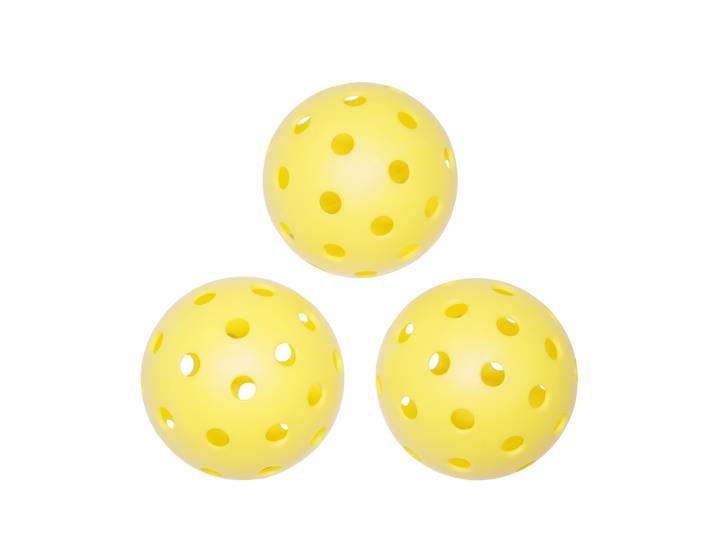 Pickleball Ball 3er Set 8 cm gelb
