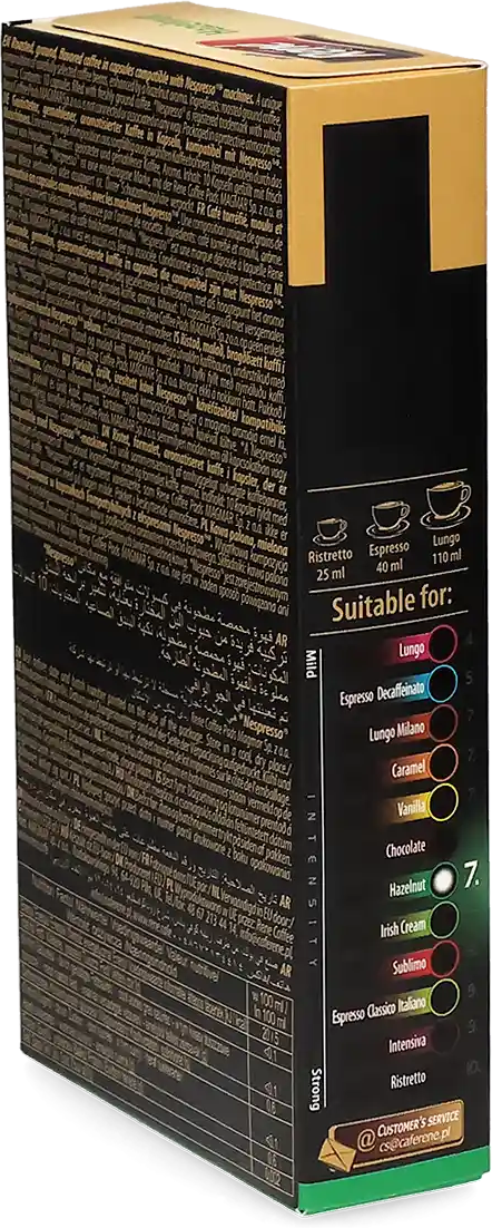 Café René   Noisette - 10 Capsules de café pour Nespresso® - Espresso - Café Noisette - Compatible Nespresso®