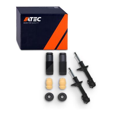 Atec 2x Stossdämpfer+Domlager+Staubschutz vorn Gasdruck [Hersteller-Nr. 40578345] für VW
