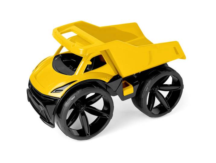 Spielzeugauto Maximus Grosser Kipper Gelb, Gelb, Kunststoff, 56x36x31 cm, Spielzeug, Spielzeugautos
