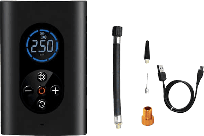 Inflador - Beetle Air Pump 2, Aluminio, Power bank, Negro