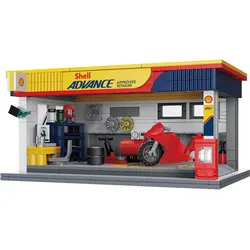 JAMARA-402939 CaDA Shell Service-Station 1:30 Bricks