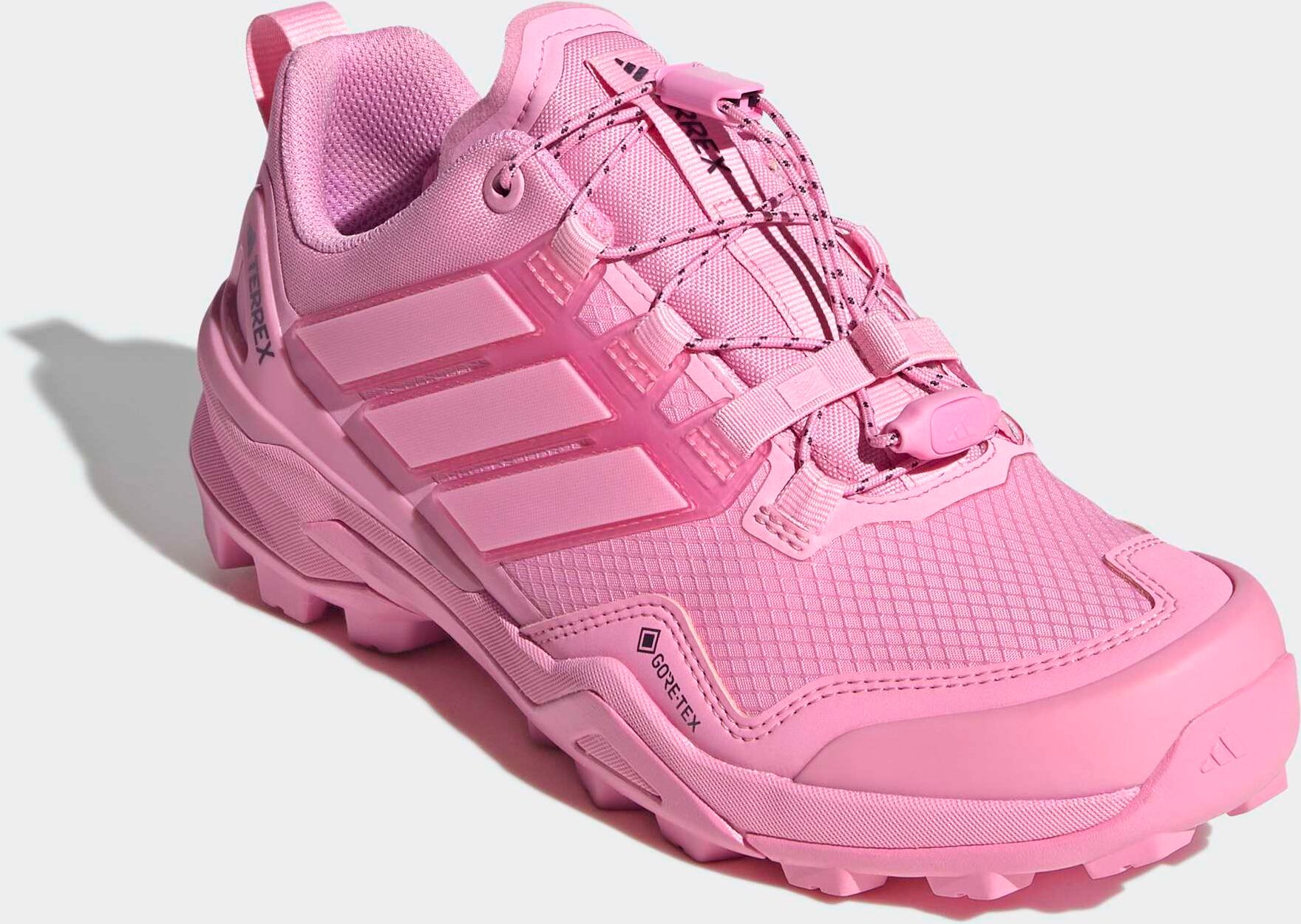 Wanderschuh ADIDAS TERREX "SKYCHASER GORE-TEX", Damen, Gr. 37, pink (st tropic bloom, st tropic bloom, carbon), Synthetik, Textil, Schuhe Wanderschuh, wasserdicht dank Gore-Tex Membrane st tropic bloom, st tropic bloom, carbon 37