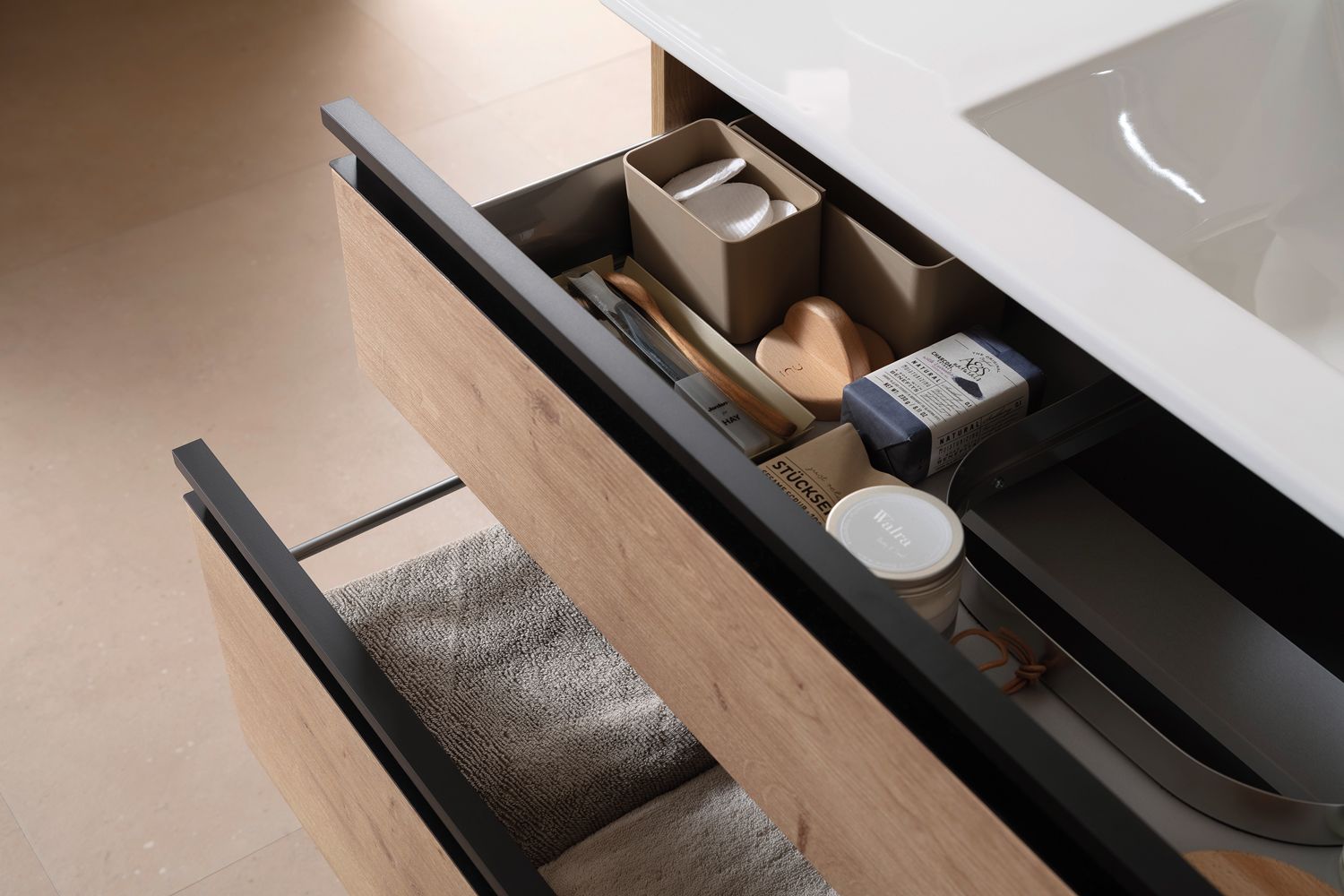 SCHÖNER WOHNEN-Kollektion Stockholm Keramikwaschtisch mit Unterschrank 102 cm