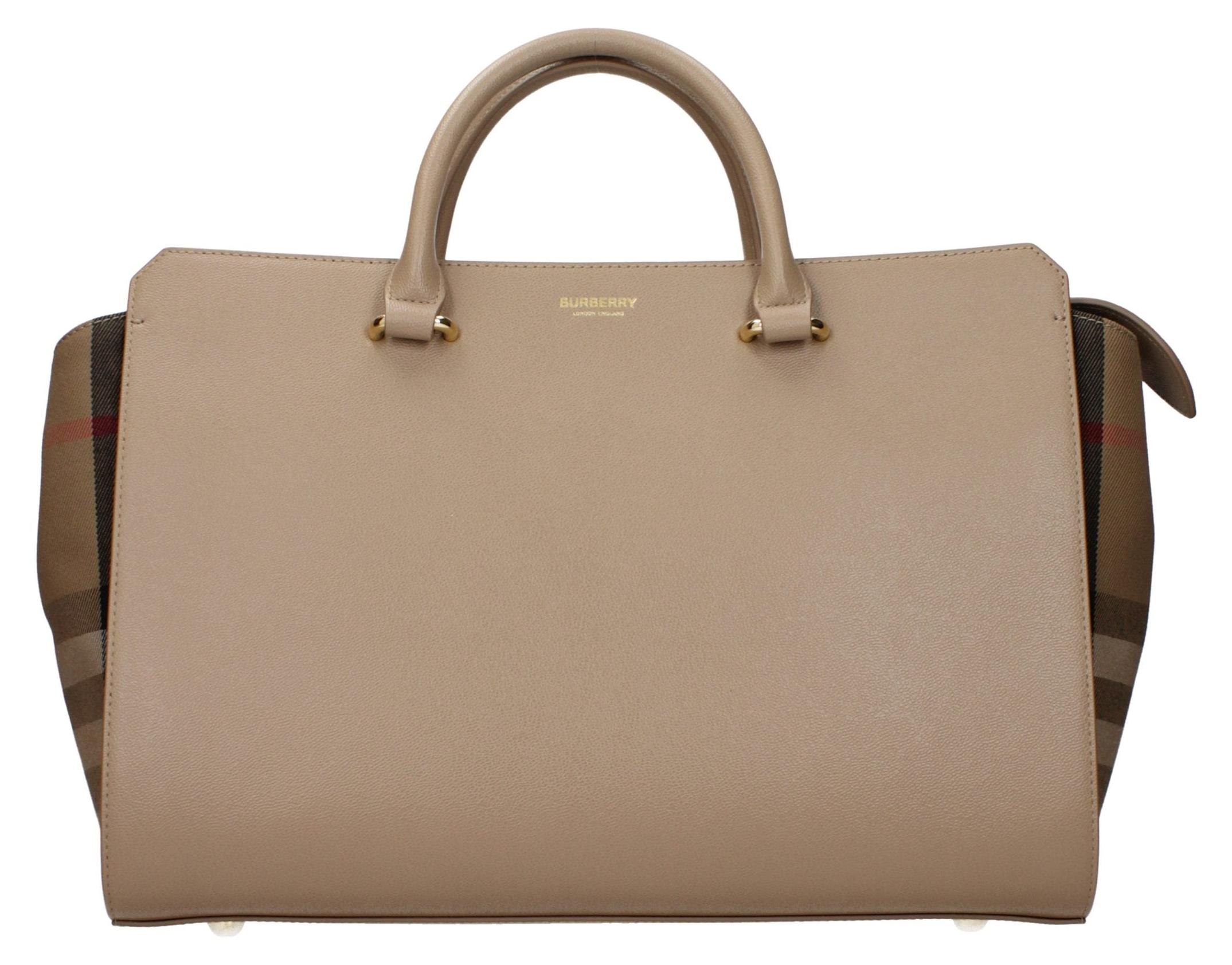Burberry Handtasche aus Leder in Beige 8084480
