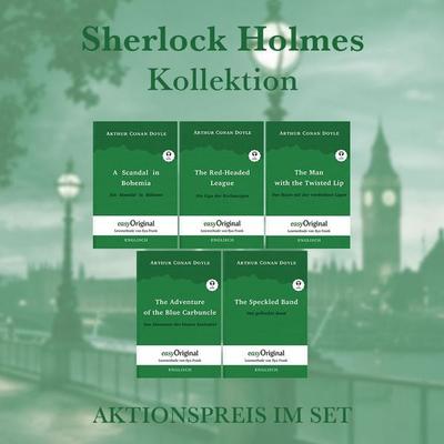 Sherlock Holmes Kollektion (Bücher + Audio-Online) - Lesemethode von Ilya Frank, Set von Arthur Conan Doyle, EasyOriginal Verlag, 978-3-99112-595-2
