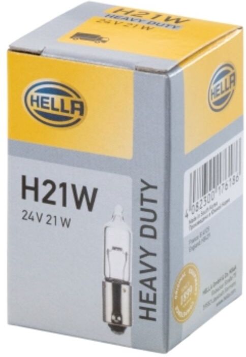Glühlampe Halogen HELLA H21W Standard 24V, 21W, 10 Stück
