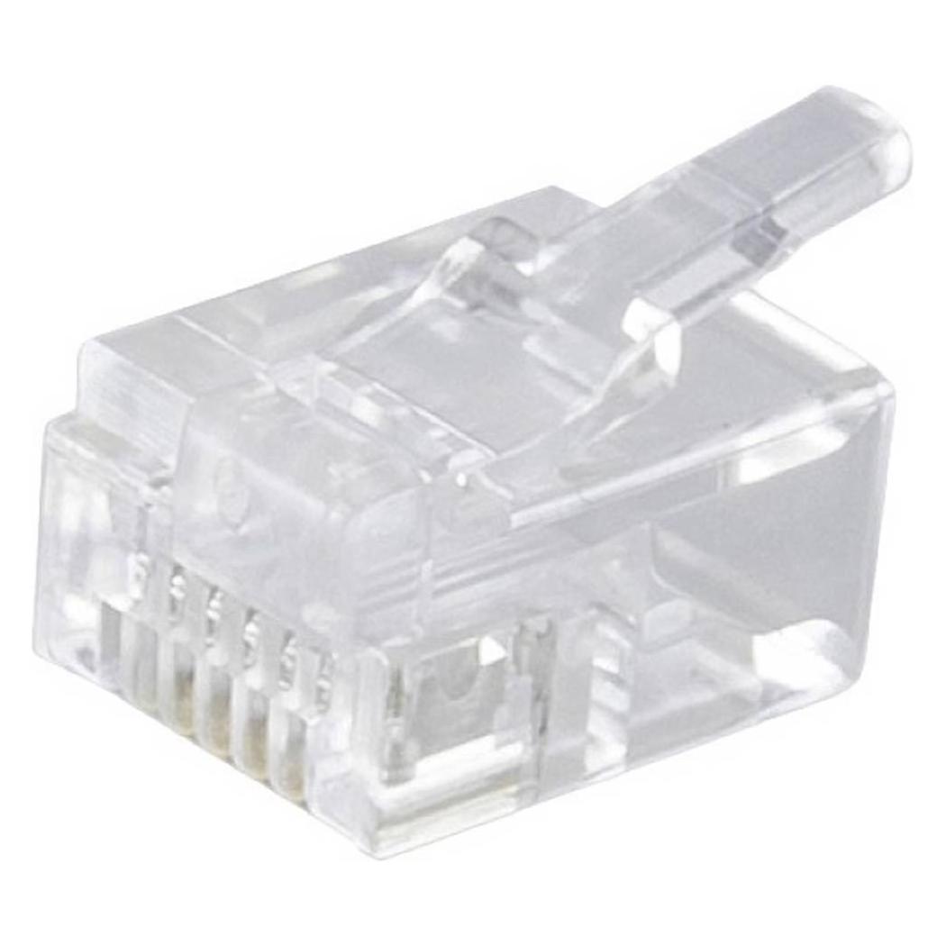 Shiverpeaks BASIC-S Modular-Stecker RJ45, ungeschirmt 6-polig, 6 Kontakte belegt, DEC-Ausführung, vergoldete Kon (BS72050-DEC-10)
