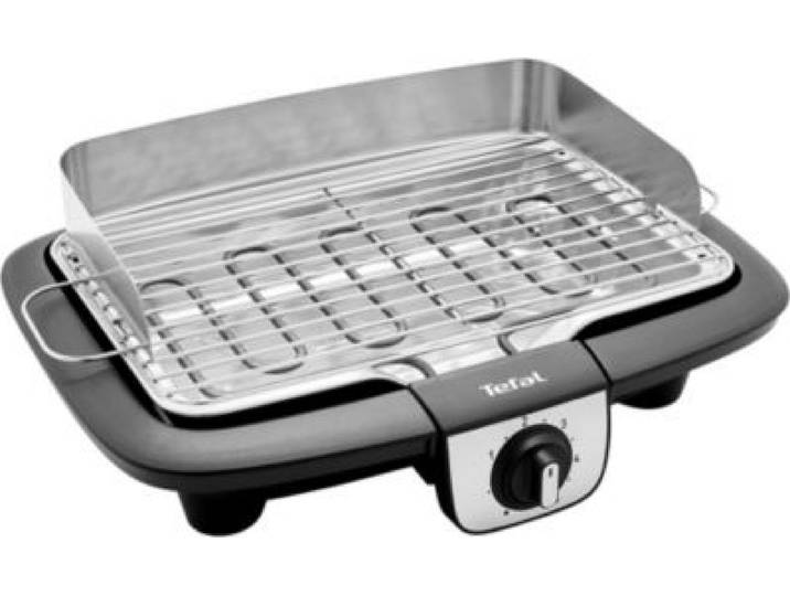 Tefal - Barbecue Électrique Bg90a810 Easygrill Inox À Poser, 37x23.5 Cm