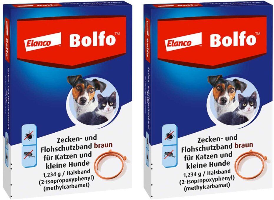 Bolfo Floh- und Zeckenschutzband für kleine Hunde und Katzen 2x1stk