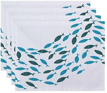 E by Design Escuela Animal Print Placemats (Set of 4)