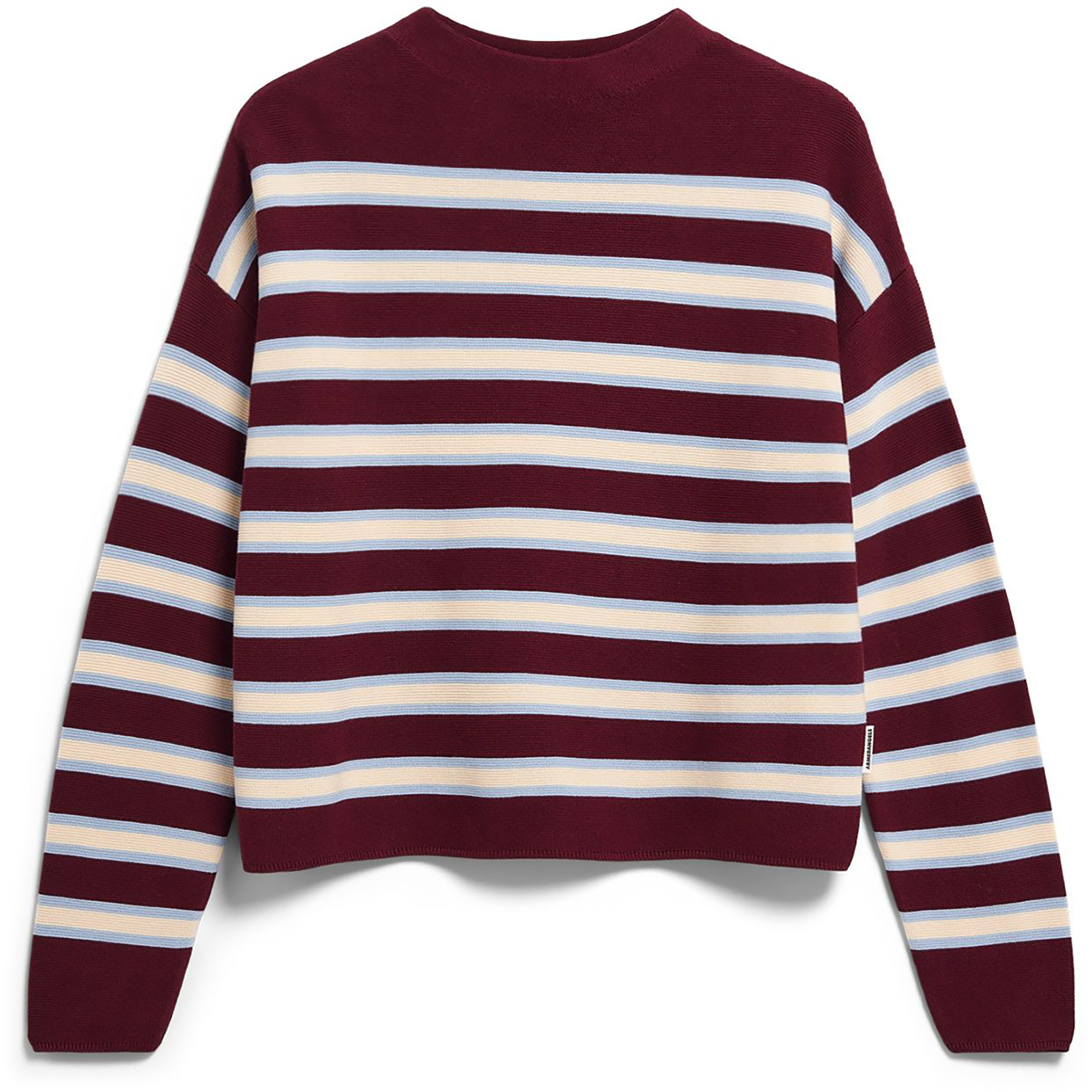 Armedangels Merinaa Striped Knit Damen Pullover rot Größe M Lifestyle Hautfreundlich