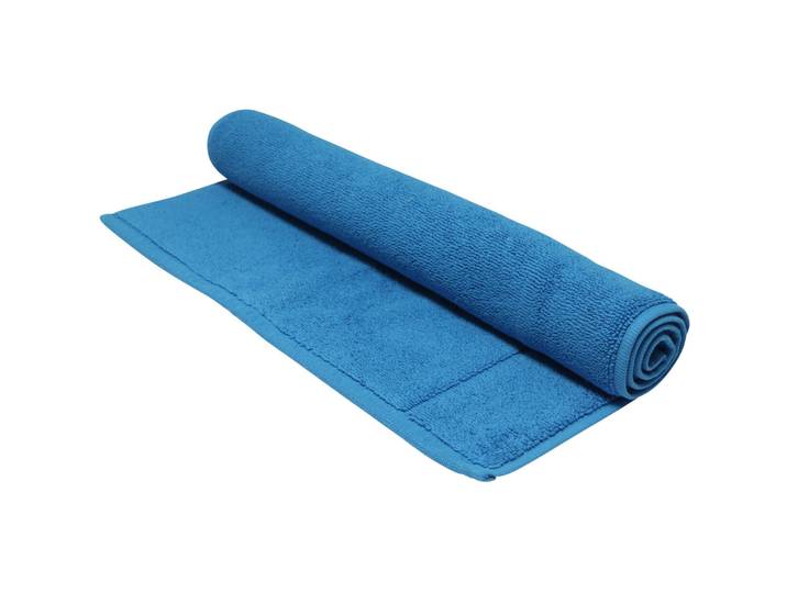 Living Home Badteppich Softfeel blue Baumwolle 50 x 80 cm Rechteckig - Badteppich
