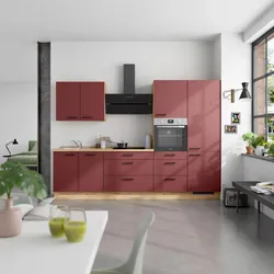 Küchenleerblock Easytouch High o. Geräte Rot