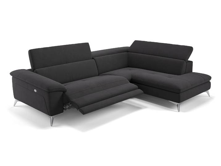 Stoff Eckcouch STELLA mit Relaxfunktion Polsterecke
