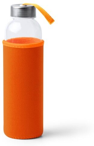 Gourde en verre personnalisable avec étui de transport 500 ml Camu orange TAILLE UNIQUE ADULTE