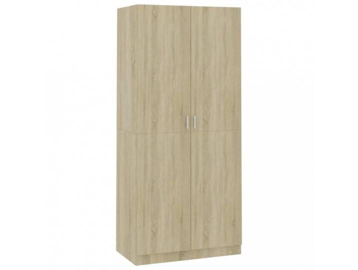 Armoires Garde-robe Chene sonoma 90x52x200 cm Agglomere