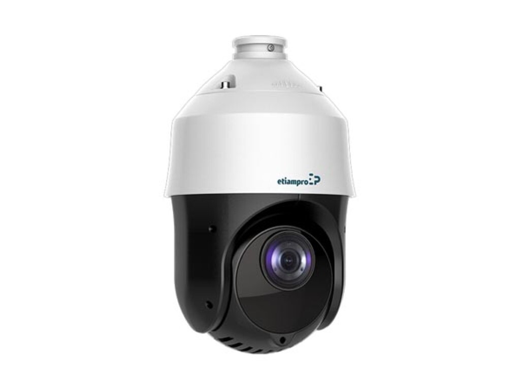 EtiamPro Dome IP-Netzwerkkamera, Überwachungskamera, Pan/Tilt/Zoom, 2 MP, IR-LEDs, Nachtsicht 100 m,