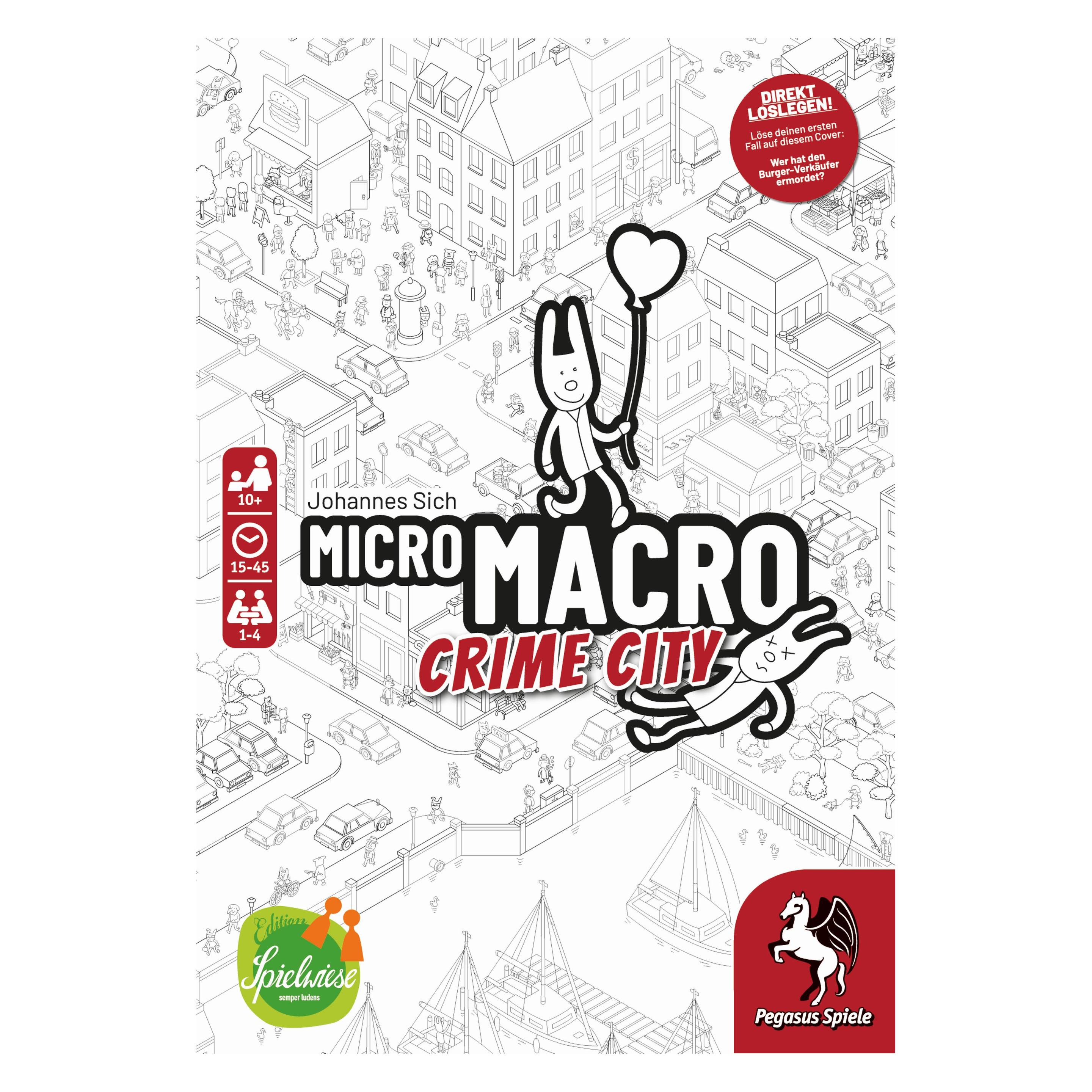 Edition Spielwiese MicroMacro: Crime City (Deutsch, 1 - 4 Spieler) (59060G)