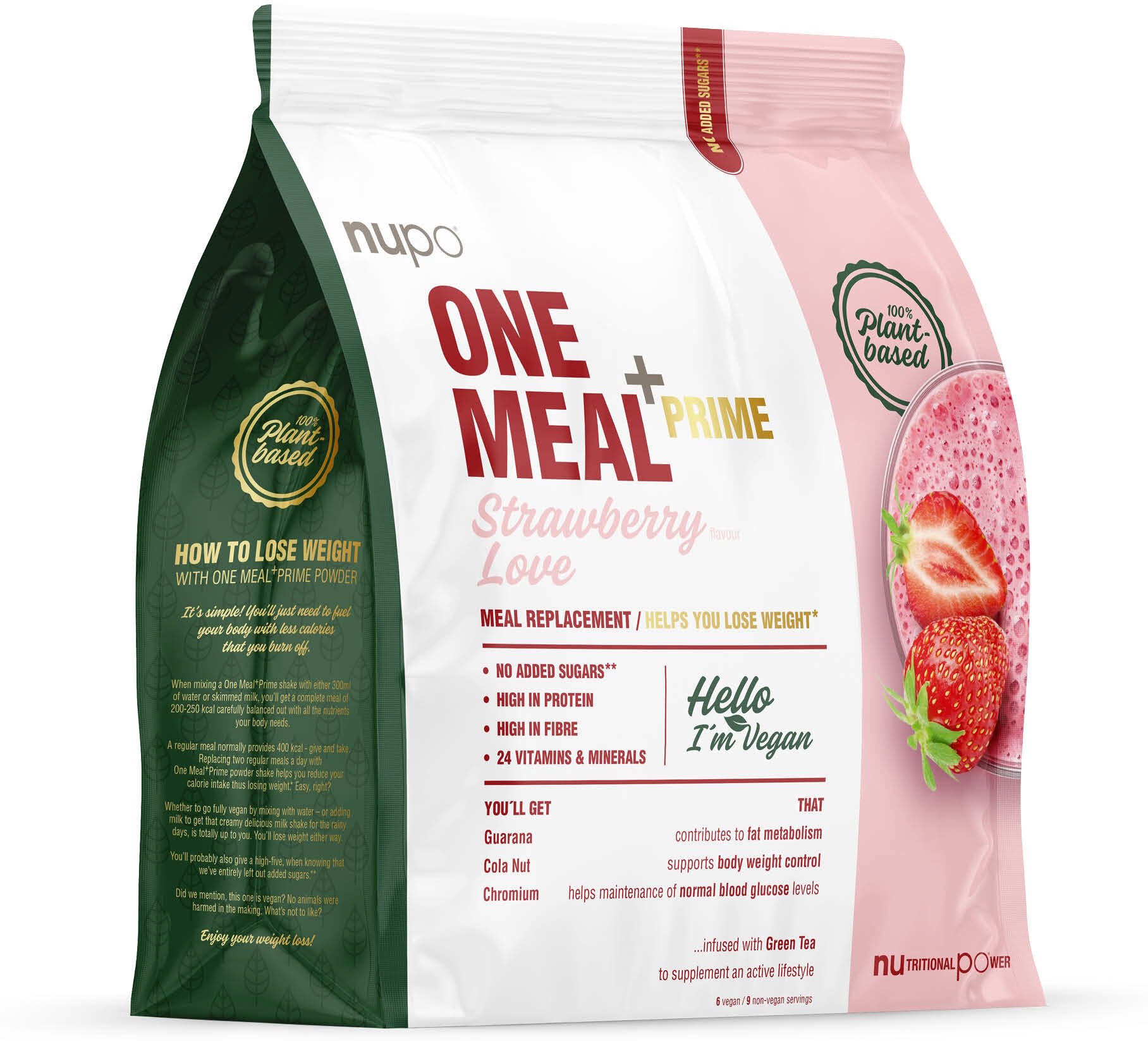 Nupo One Meal +Prime Strawberry Love 360 g