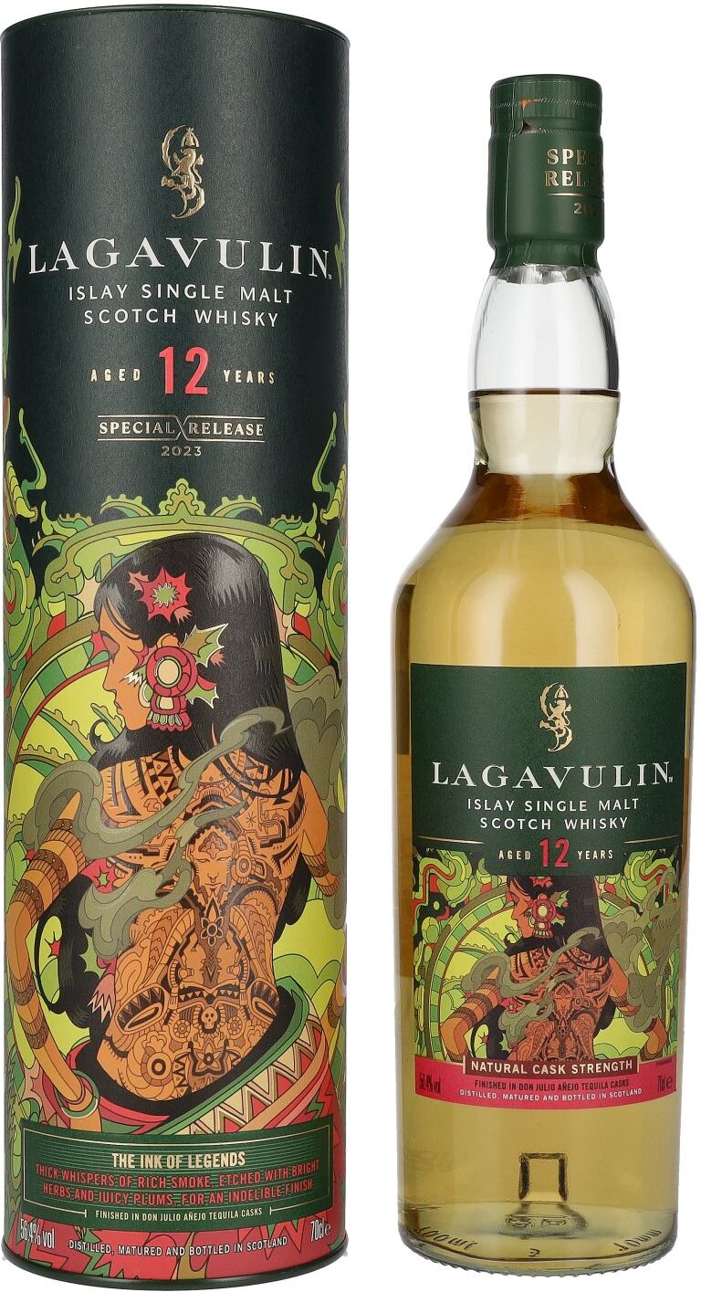 Lagavulin Whisky Lagavulin 12 Years Old THE INK OF LEGENDS Special Release 2023 56,4% Vol. 0,7l in Geschenkbox