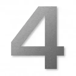 Hausnummer Edelstahl (8 cm) – 4