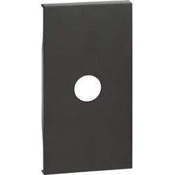 Legrand KG08M2 LivingNow 2-modulige Abdeckung für TV-Dose in der Farbausführung Black
