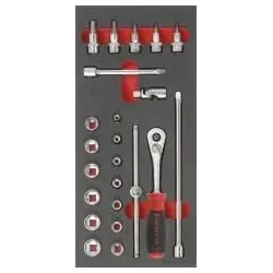 FORMAT Modul 1/3 Steckschlüssel 3/8" 24-teilig