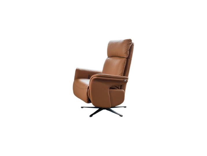Kawola Relaxsessel Nama Braun Leder Relaxfunktion, Metall, Füllung: Schaumstoff, 78x111x86 cm, Wohnzimmer, Sessel, Relaxsessel