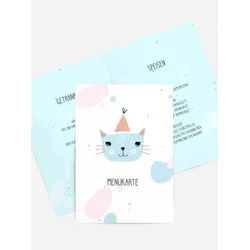 Menükarten Geburtstag selbst gestalten mit Spruch und Fotos im Onlinedesigner bei Meine-Kartenmanufaktur.de