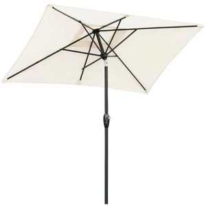Sekey Sonnenschirm 39921007, rechteckig, 210 x 140cm, creme, neigbar