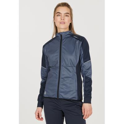 Laufjacke ENDURANCE "Ludmilla", Damen, Gr. 38, blau (himmelblau), 100% Polyester, mehrfarbig, normal, ohne Ausschnitt, Jacken, aus wasserabweisendem Material