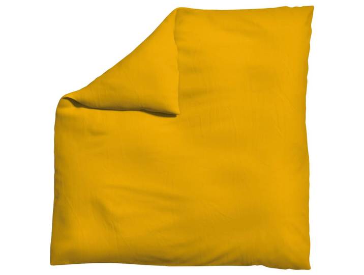Bettdeckenbezug Knitted Jersey 200x200cm Currygelb