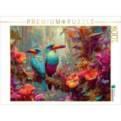 CALVENDO Puzzle Die Magie des Dschungels | 1000 Teile Lege-Größe 64x48cm Foto-Puzzle für glückliche Stunden
