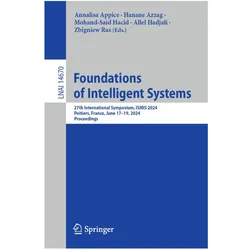 Foundations of Intelligent Systems, Fachbücher von Mohand-Said Hacid, Zbigniew Ras, Annalisa Appice, Allel Hadjali, Hanane Azzag