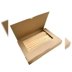 PINI Holzstäbchen spitz vierkant 300x4x4 mm Grillspieße Schaschlikspieße Kebabspieße Stäbchen für Basteln und Haushalt (200 Stück)