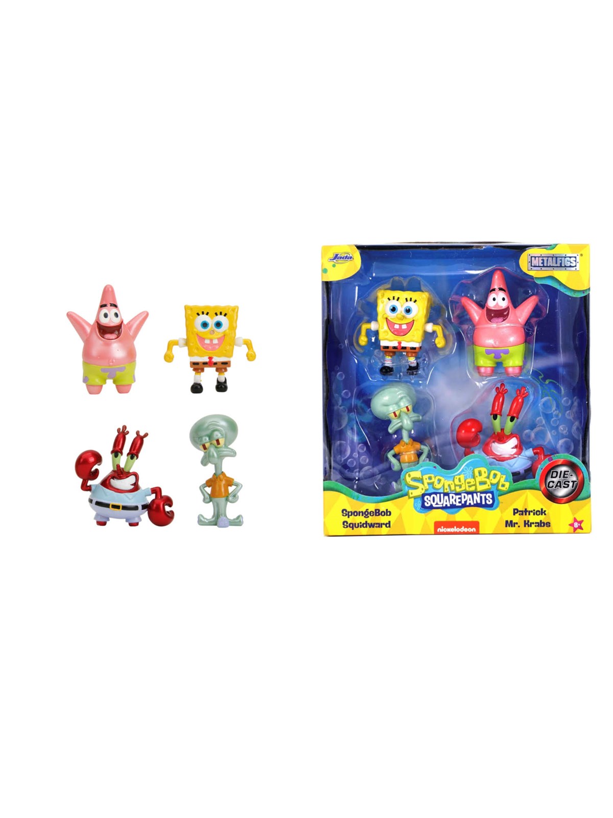 Jada Toys - Sponge Bob 4er-Pack Figuren 2.5"