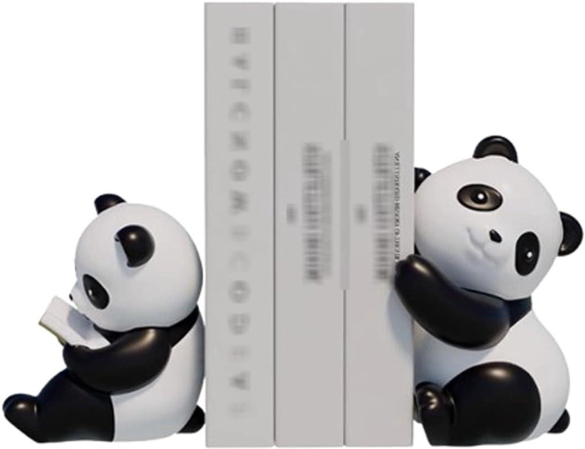 Panda Boekensteunen - Boek Einden - Zwart Wit - 1 Paar