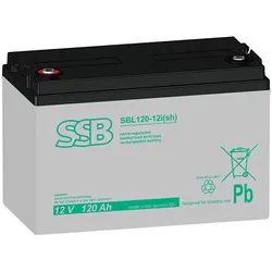SSB Battery SBL120-12i(sh) AGM Bleiakku 12V 120Ah M8-Schraubanschluss