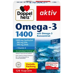 DOPPELHERZ Omega-3 1.400 Kapseln 120 St