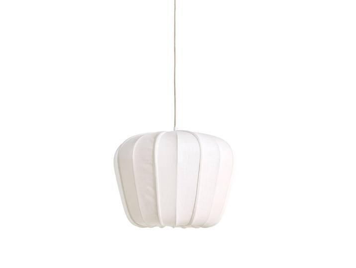 Suspension - blanc - Zubedo - textile - Ø 50cm - E27 - 2979143 - Light & Living
